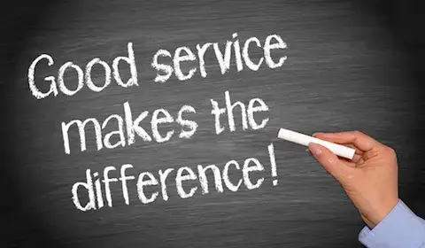 good service makes the difference 