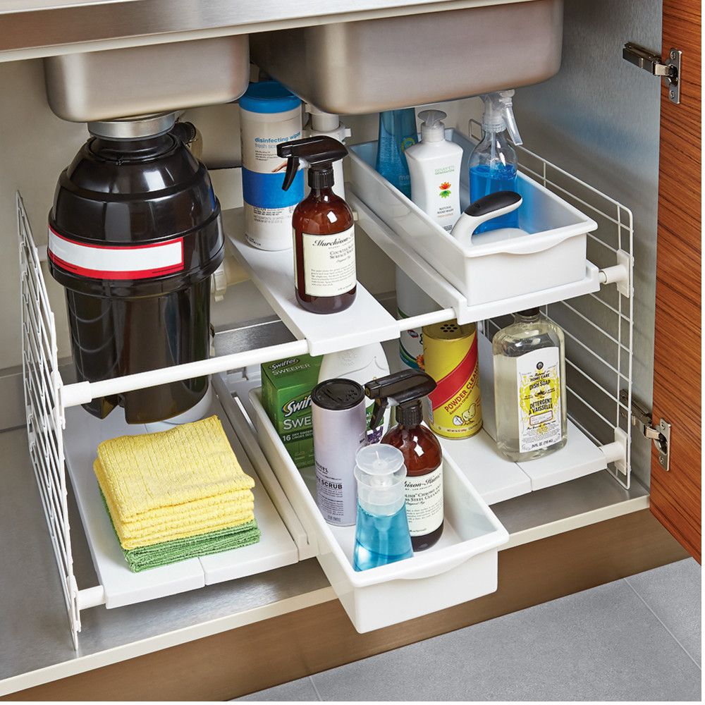 How to Organize Under Your Bathroom and Kitchen Sink